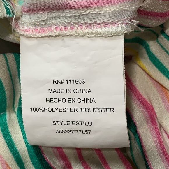 June & Hudson Striped Paperbag Pants Size XL - Picture 7 of 9